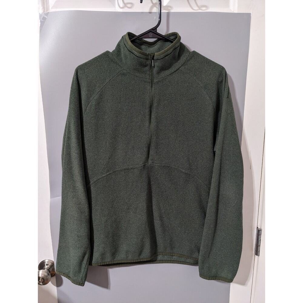 REI Womens Half Zip Fleece Pullover Jacket Large Gray Lightweight